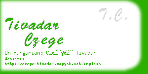 tivadar czege business card